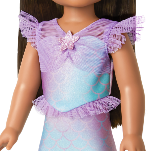 2-in-1 Sparkly Mermaid Outfit for WellieWishers™ Dolls